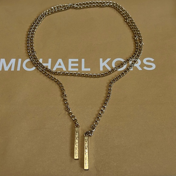 Michael Kors Gold Chain Choker / Wraparound Necklace - Picture 1 of 6